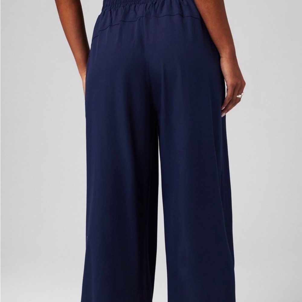 Fabletics Cloud Jersey Navy Wide-Pants